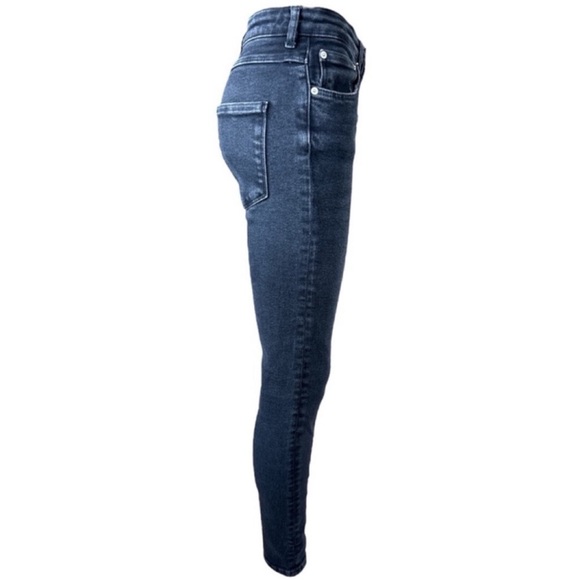 ZARA Woman Premium Denim Collection High Rise Skinny Jeans in Black, Size 8. - Picture 3 of 9